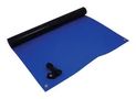 ESD BENCH MAT, BLUE, RUBBER, 1.21M 082-0205MP