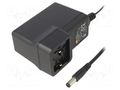 Power supply: switching; mains,plug-in; 24VDC; 1.67A; 40W; 89% MEAN WELL GEM40I24-P1J