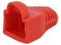 RJ45 plug boot; 5.8mm; red LOGILINK LOG-MP0010