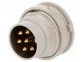 Connector: M16; socket; male; PIN: 6; 5A; 250V; soldering; IP40 LUMBERG SGV60