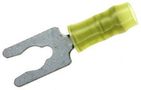 TERMINAL, SPADE/FORK, #4, CRIMP, YELLOW 52922