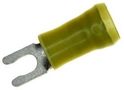 TERMINAL, SPADE/FORK, #6, CRIMP, YELLOW, FULL REEL 52941-1