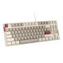 MageGee MK-STAR wired keyboard (retro white-gray), MageGee MK-STAR Wg Brown