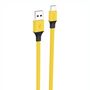 Foneng X96 USB-A to USB-C cable 2.4A, 1m (yellow), Foneng X96 Type-C