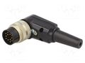 Connector: M16; plug; male; PIN: 12; 3A; 60V; soldering; for cable LUMBERG WSV120