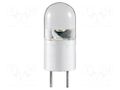 LED lamp; warm white; G4; 12VDC; 12VAC; 10lm; P: 0.3W; 120°; 2700K Goobay GOOBAY-30263