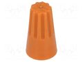 Wire nut connector; orange; 0.5÷2.5mm2; 80pcs. NINIGI ST-ASS-WN-O