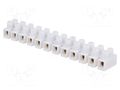 Connector: terminal block; 57A; 400V; screw terminal; white; 10mm2 PAWBOL PE.4034