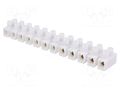 Connector: terminal block; 41A; 400V; screw terminal; white; 6mm2 PAWBOL PE.4033