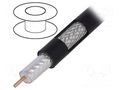 Wire: coaxial; RG11; wire; Cu; PE; black; 305m; Øcable: 10.03mm TELESTE RG11-CU-FLOODED