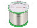 Tin; lead free; Sn99Ag0,3Cu0,7; 1mm; 500g; reel; 216÷227°C; 3% CYNEL SAC0307-1.0/0.5