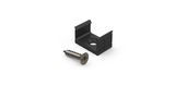 Holder for LED line 10mm surface aluminum profile, black, 10 pcs 479136 5907777479136