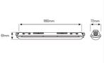 TRI-PROOF luminaire, 230Vac, 40W, 150lm/W, 118cm, IP65, IK08, 5000K, LINKER, LED line PRIME 201279 5905378201279