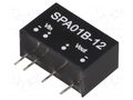 Converter: DC/DC; 1W; Uin: 18÷36VDC; Uout: 12VDC; Iout: 8÷83mA; SIP6 MEAN WELL SPA01B-12