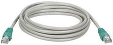 MOLDED CROSSOVER CABLE, CAT5E, 10FT GRAY N010-010-GY