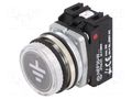 Earting indicator; 22mm; NEF22; -15÷30°C; Ø22.5mm; IP66; red PROMET NEF22-WU