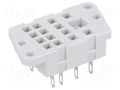 Socket; PIN: 8; 12A; 250VAC; on panel; for soldering; -40÷70°C RELPOL G4/2