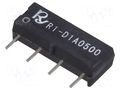 Relay: reed switch; SPST-NO; Ucoil: 5VDC; 1A; max.250VDC; 10VA; 50mW Recoy/RAYEX ELECTRONICS R1-D1A0500