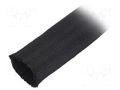 Braid; ØBraid : 25÷29mm; PET,polyester; black; -70÷125°C; incised HELLERMANNTYTON TWIST-IN-29-PET-BK