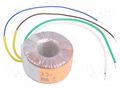 Transformer: toroidal; 20VA; 230VAC; 12V; 1.667A; Leads: cables TALEMA 58-0020-012-S