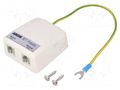 Arrester: for telecommunications networks; for wall mounting HSK DATA AXON-NET