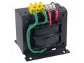 Transformer: mains; 630VA; 230VAC; 12V; Leads: terminal block; IP00 BREVE TUFVASSONS TMM630/A230/12V
