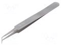 Tweezers; 115mm; for precision works; Blades: narrow,curved; 12g WELLER WEL.5BSA