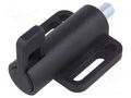 Spring latch; for profiles; W: 46mm; zinc alloy; F1: 25N; F2: 38N ELESA+GANTER GN416-8-46-S
