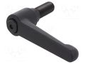 Lever; adjustable; Thread len: 32mm; Lever length: 78mm; GN 300 ELESA+GANTER GN300-78-M12-32-SW