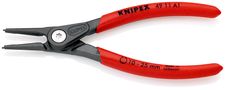 KNIPEX 49 11 A1 Precision Circlip Pliers for external circlips on shafts with non-slip plastic coating grey atramentized 140 mm 49 11 A1 4003773048725
