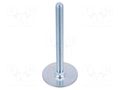 Foot; Base dia: 60mm; M12; steel; Plunger length: 125mm ELESA+GANTER GN40-60-M12-125A0S