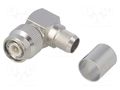 Connector: TNC; plug; male; angled 90°; 50Ω; soldering,crimped TELEGÄRTNER J01010A0065