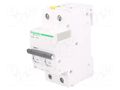 Circuit breaker; 400VAC; Inom: 6A; Poles: 2; for DIN rail mounting SCHNEIDER ELECTRIC A9F03206