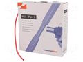 Heat shrink sleeve; 2: 1; 3.2mm; L: 10m; red; cardboard packaging HELLERMANNTYTON HIS-3.2/1.6-RD