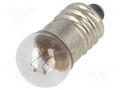 Filament lamp: miniature; E10; 24VDC; 50mA; Bulb: spherical; 1.2W BRIGHTMASTER LAMP-EK/24/50
