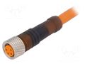 Cable: for sensors/automation; M8; PIN: 4; straight; 2m; plug; 60VAC LUMBERG AUTOMATION ELKAKV152041