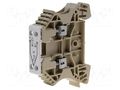 Splice terminal: rail; screw terminal; beige; wemid; 2.5mm2; TS35 WEIDMÜLLER WDU2.5/TC-TYP-K
