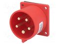 Connector: AC supply 3-phase; socket; male; 32A; 400VAC; IEC 60309 PCE 625-6