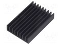 Heatsink: extruded; grilled; black; L: 50mm; W: 33mm; H: 10mm FISCHER ELEKTRONIK SK635/50/SA