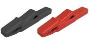 CROCODILE CLIP, 9.5MM, BLACK/RED, 25A AK 2 S