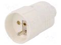 Connector: AC supply; female; socket; 2P+PE; 230VAC; 16A; white PCE 08224
