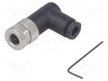 Connector: M8; female; PIN: 3; angled 90°; unshielded; for cable TE Connectivity T4012008031-000