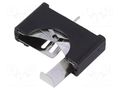 Socket; 2032,CR2032; Batt.no: 1; vertical,THT; H: 21.43mm; black CONNFLY DS1092-16-B6P