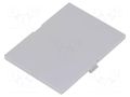 Front panel; without frame,with holder; grey ITALTRONIC IT-P05020201F.BL