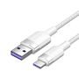 USB 2.0 A to USB-C 6A Vention CTOWF 1M cable (white), Vention CTOWF
