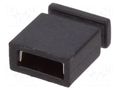 Connector: pin strips; jumper; female; 2.54mm; 1x2; Type: closed FISCHER ELEKTRONIK CAB4GS
