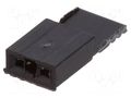 Connector: pin strips; jumper; female; PIN: 2; 2.54mm; 1x2 TE Connectivity 881545-1
