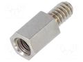 Threaded head screw; UNC 4-40; DSUB SCREW LOCK FE UNC/UNC NI HARTING 09670009972