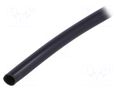Insulating tube; PVC; black; -20÷125°C; Øint: 6mm; L: 400m; UL94V-0 SIGI PVC125-6-BK-400