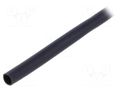 Insulating tube; PVC; black; -20÷125°C; Øint: 3.5mm; L: 1000m SIGI PVC125-3.5-BK-1000
